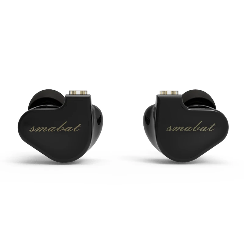 Наушники-вкладыши smможем BlackBat с шумоподавлением, hi-fi проводные наушники-вкладыши с басами, наушники для монитора с микрофоном и съемным кабелем 0,78 мм