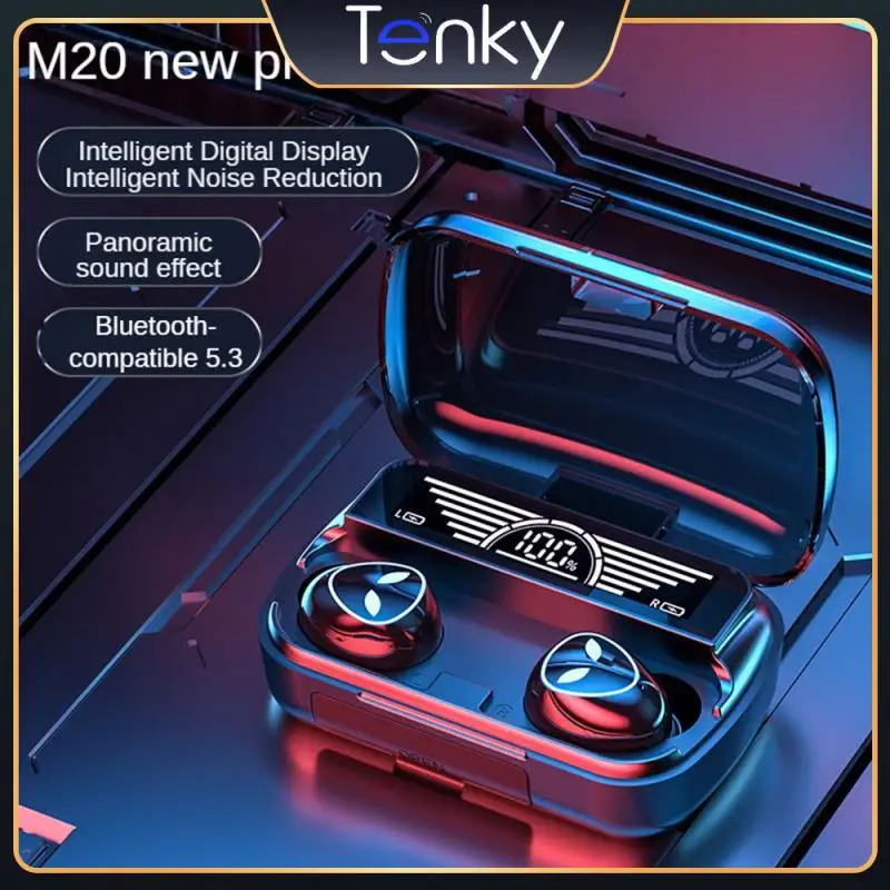 

Wireless Headset 5 Waterproof Ultra-low Latency Intelligent Digital Display Headphones Compatibility 5.3 Strong Bass