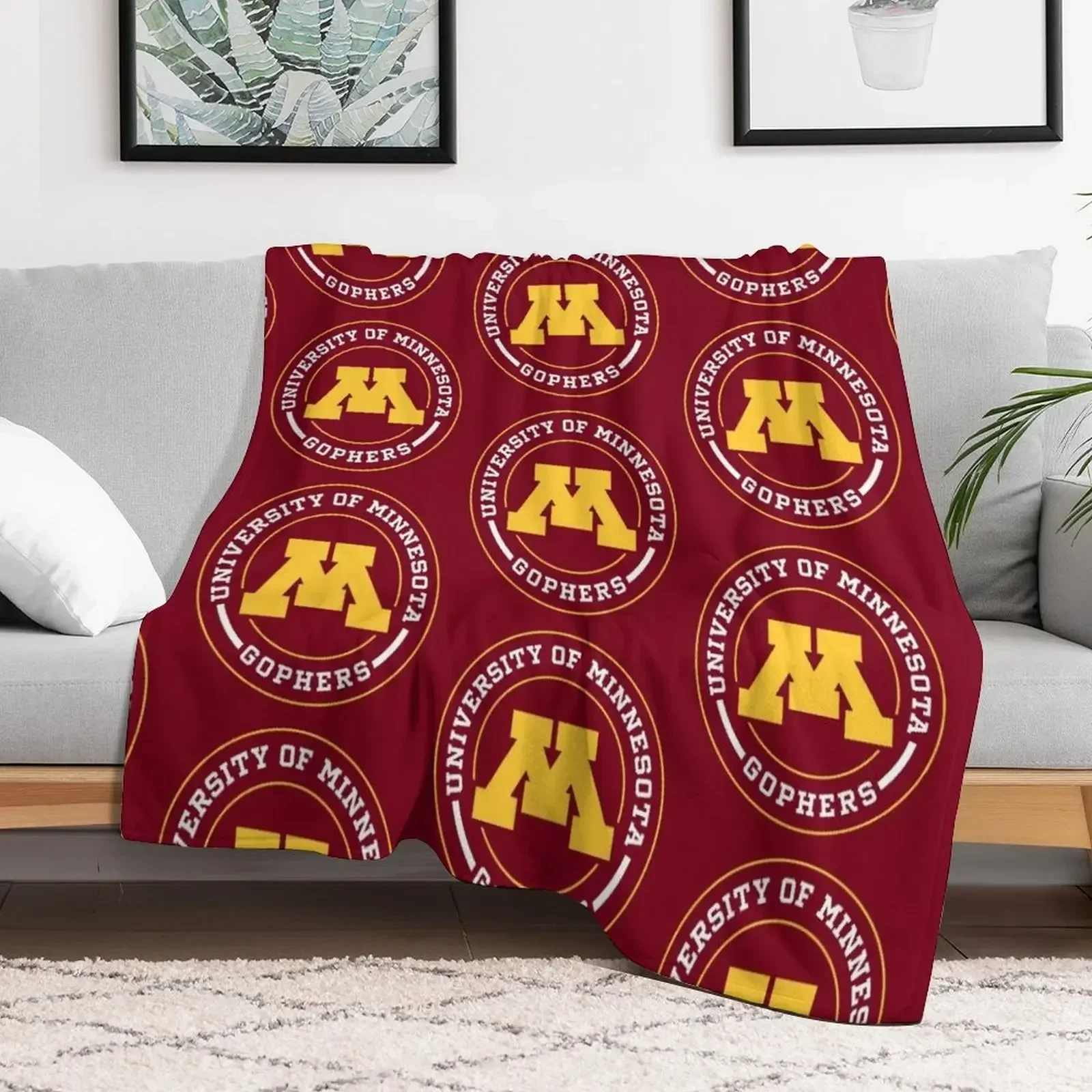 Одеяло Gophers-круглый дизайн одеяла для диванов тяжелые плюшевые забавные