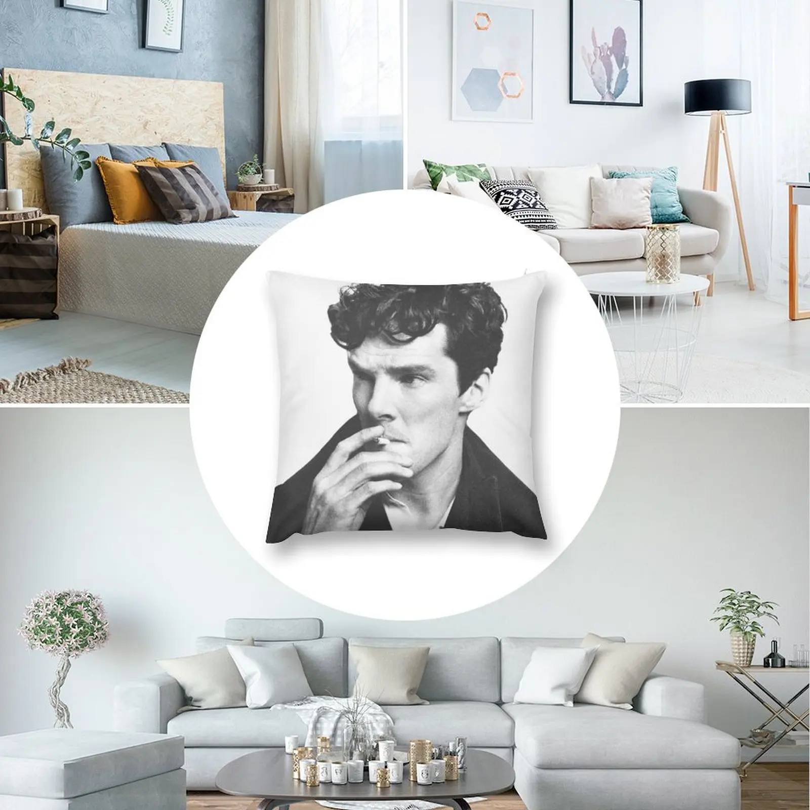 Подушка для украшения комнаты осенняя наволочка