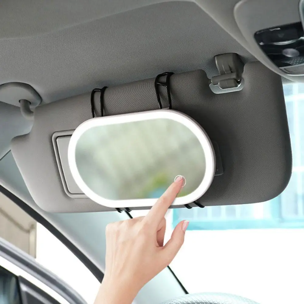 

Universal Led Car Makeup Mirror Touch-control Switch Sun Visor High-clear Vanity Mirror Interior Accessories