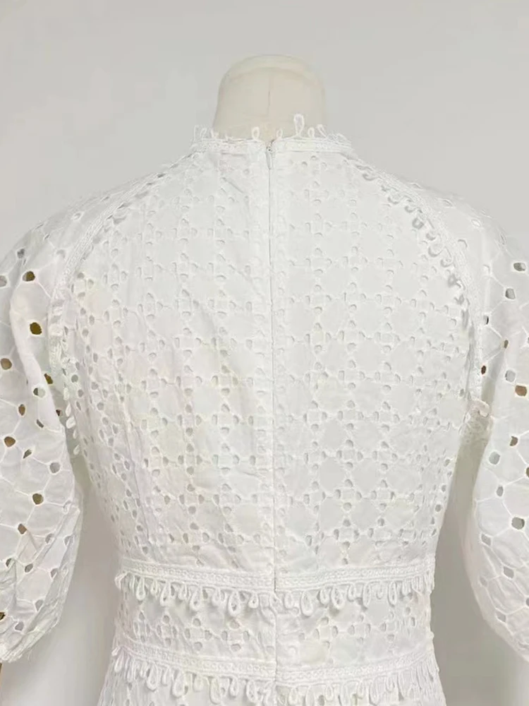 Женская туника с V-образным вырезом коротким рукавом и высокой талией