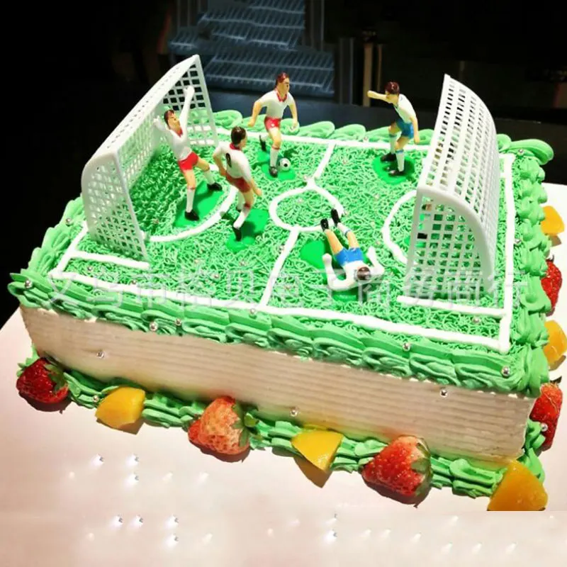 

1 Set Football Game Cake Topper DIY kids Birthday party cake decoration Kids Doll Toy Soccer Baking Cupcake Party Supplies