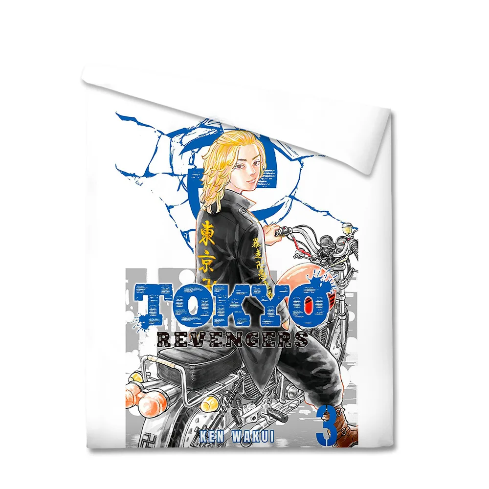 

2022 New Arrival Anime Tokyo Revengers Pattern Adult Children Student Dormitory Bedding Quilt Cover