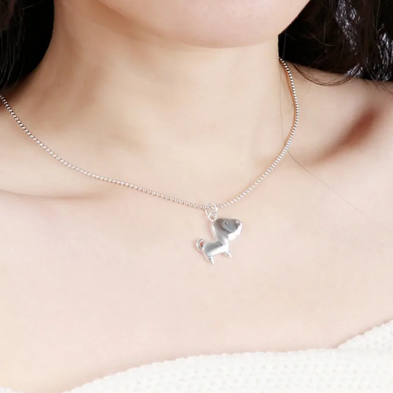BOCAI новые серебряные украшения S990 талисман Зодиак собака кулон для женщин Прямая