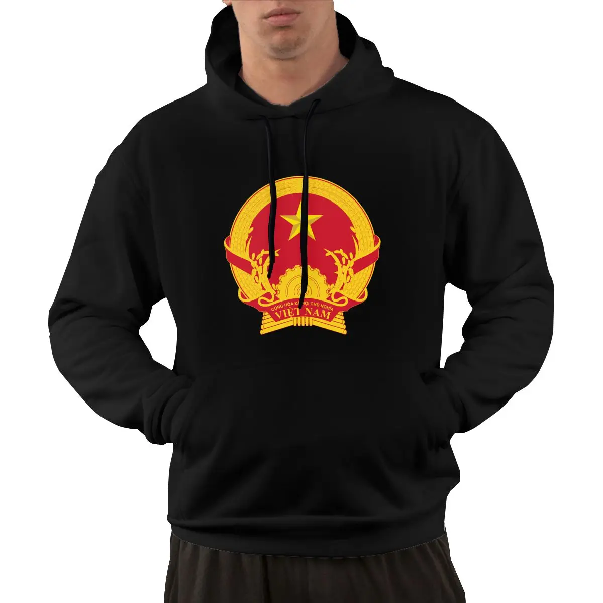 

95% Cotton Emblem Of Vietnam Country Flag Warm Winter Pullover Hoodie Men Women Unisex Hip Hop Style Sweatshirt