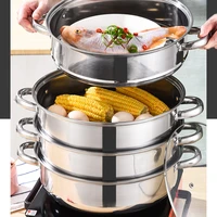 stainless steel steamer cooker food rice noodle roll vegetable dim sum steamer pot cookware professional cuisine kitchen cooking