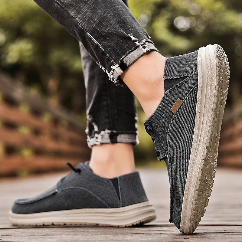 Fashion Men Canvas Shoes Luxury Brand 