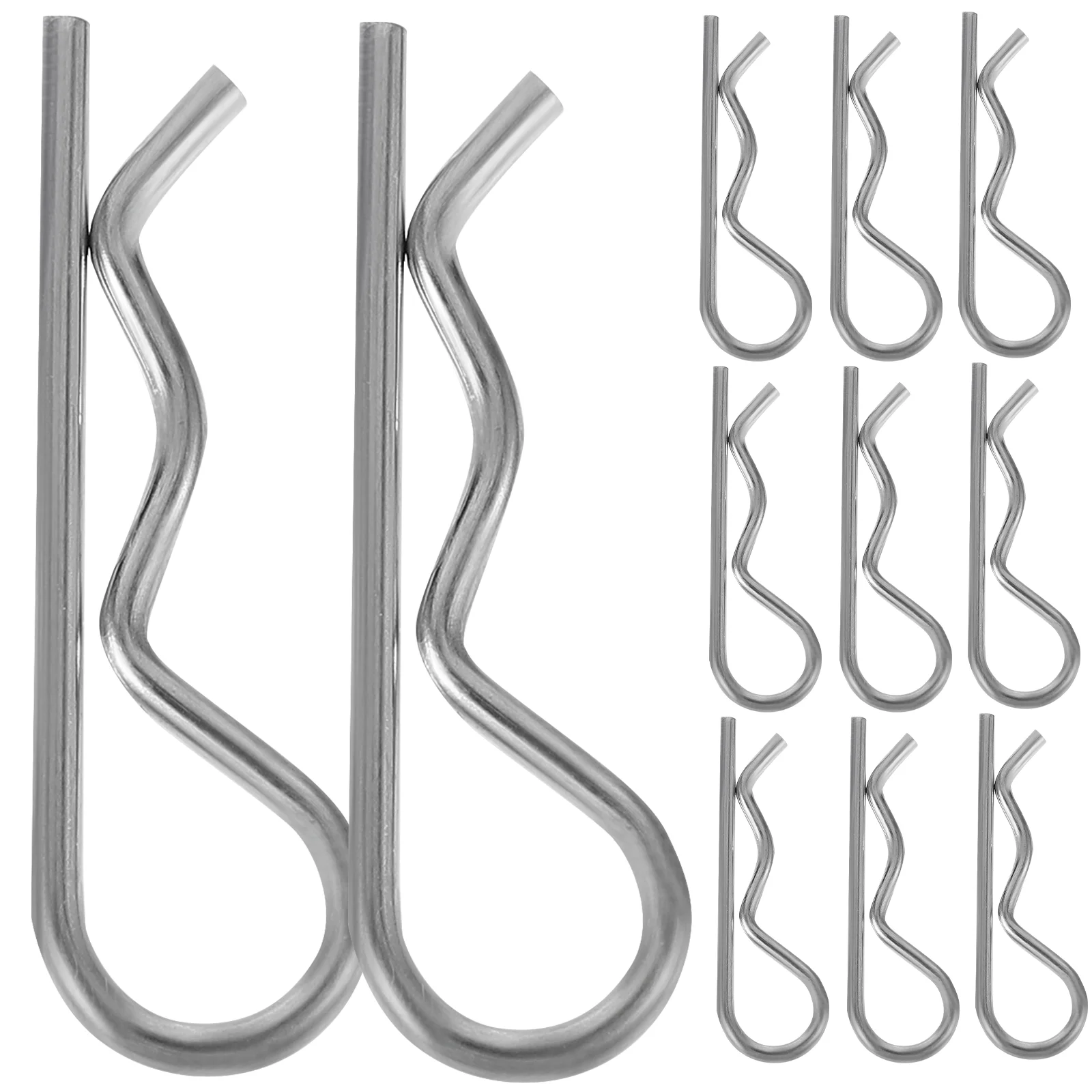 

20 Pcs Retaining Pins Hitch Spring Fastener Trailer Wire Hair 304 Stainless Steel Small Cotter