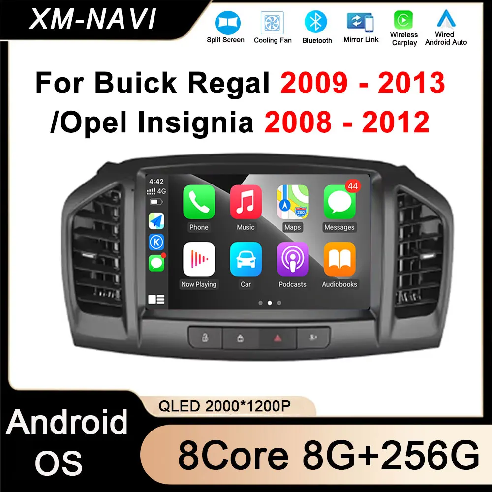 Автомобильный радиоприемник Carplay для Buick Regal 2009-2013 Opel Insignia 2008-2012 навигация