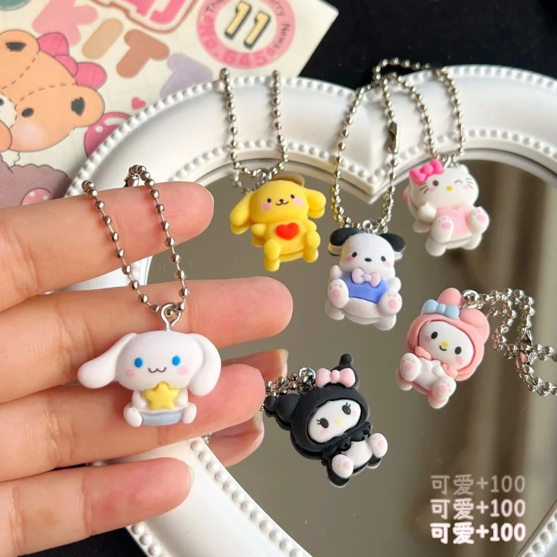 

Anime Sanrio Key Chain Kt Pacha Dog Sweet Girl Pendant Ins Japanese Delicate Girlfriend Gift for Family and Children Keychain
