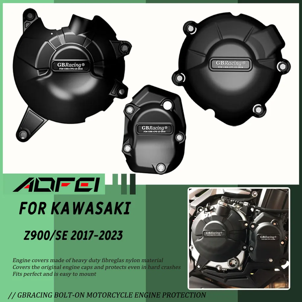 

Z900 Motorcycles Engine cover Protection case For GB Racing For KAWASAKI Z900 2017-2023 Z900SE 2023 Engine Covers Protectors