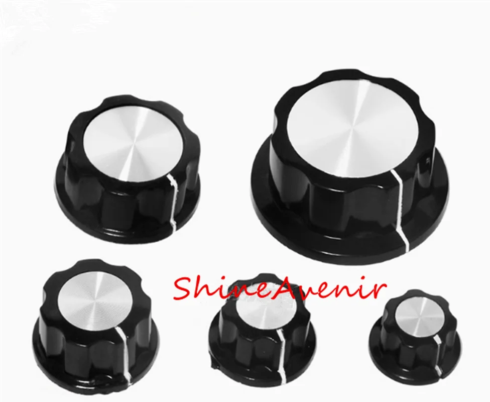 10 шт. MF-A01/A02/A03/A04/A05 ручка потенциометра из каучукового дерева шляпа шкала