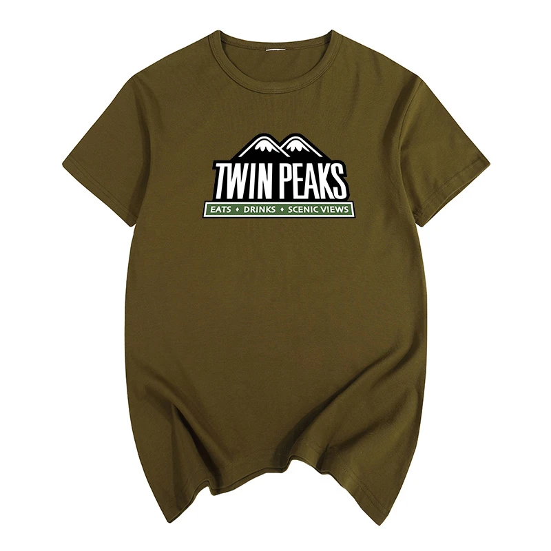 

Twin Peaks Fire Walk With Me American TV Show Summer print T-shirt Cotton Men T shirt New women TEE