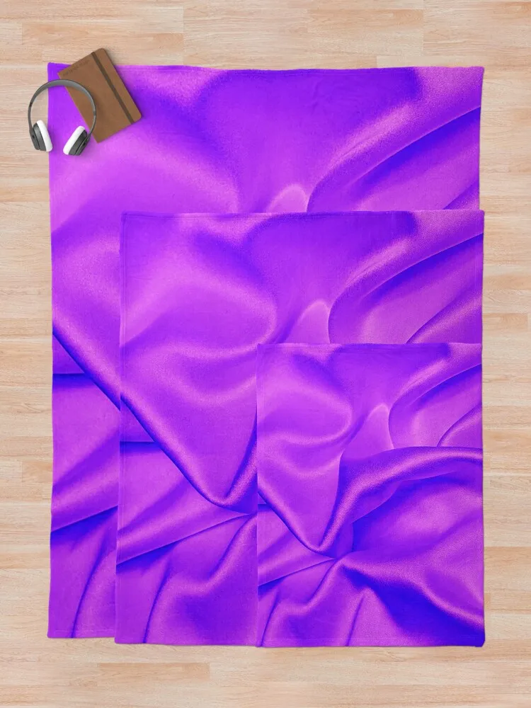 Темно-фиолетовый шелк: элегантное новое одеяло для кровати многоцелевое