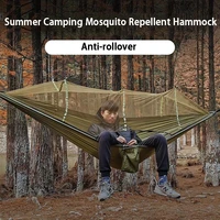portable outdoor hanging camping hammock 1 2 person go swing with mosquito net hanging bed ultralight tourist sleep hammock
