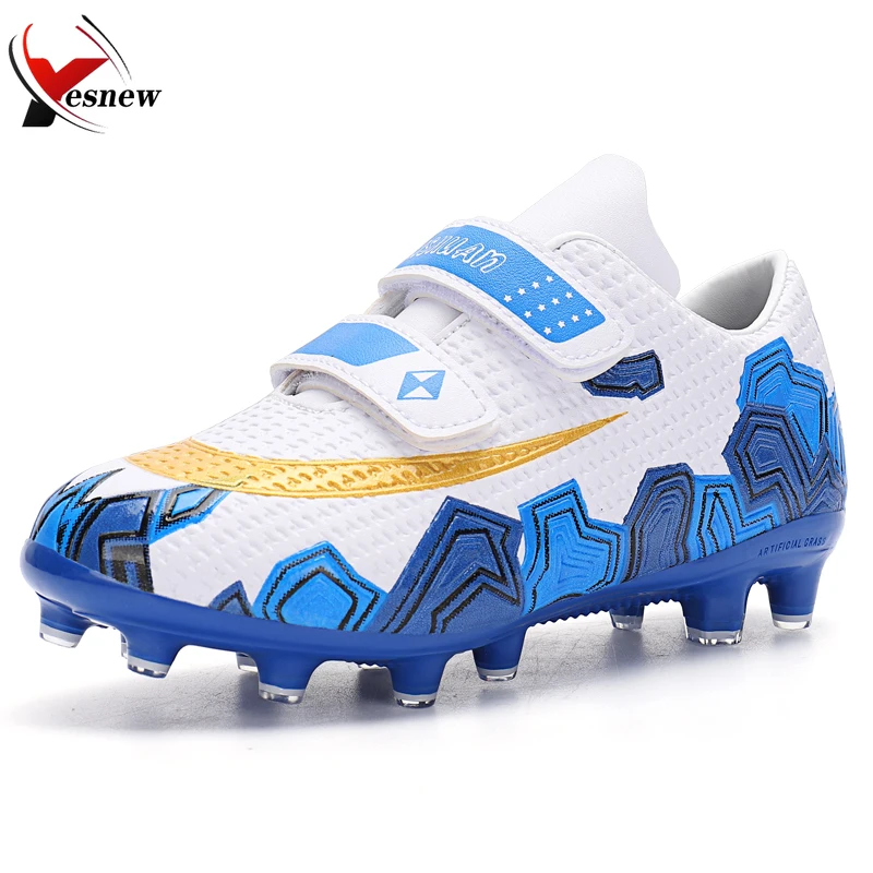 Size 29-38 Kids Boys Gilrs Soccer Shoes Children Non-Slip Training Football Breathable Comfortable Athletic Sports Sneakers