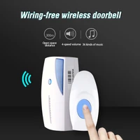 300 meter smart wireless home security doorbells long range remote control doorbell 36 chime home cordless portable door bell