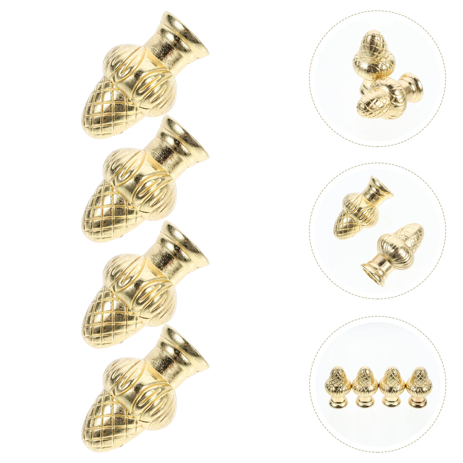 

Lamp Cap Finials Knob Light Finial Vintage Shade Decorative Zinc Alloy Floor Ceiling Table Harp Brass Decoration Gold Knobs