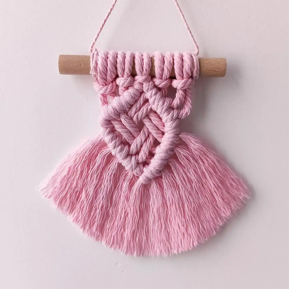 

Богемный гобелен из макраме ручной работы с кисточками для спальни Подвесные Украшения для гостиной аксессуары для фермерского дома Q4j3