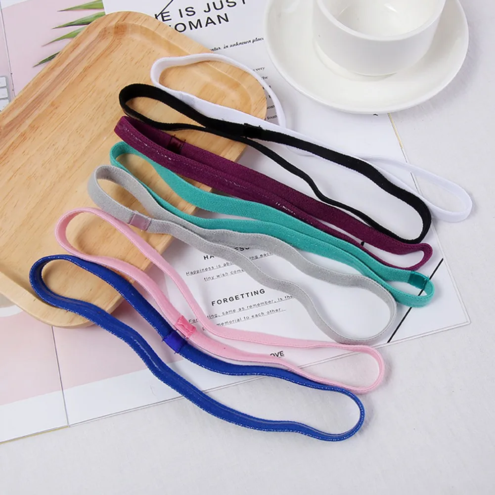 Yoga Pilates Hair Bands Sports Elasticated Headband Running Anti-slip Sweatbands A Lot Of Candy Colors