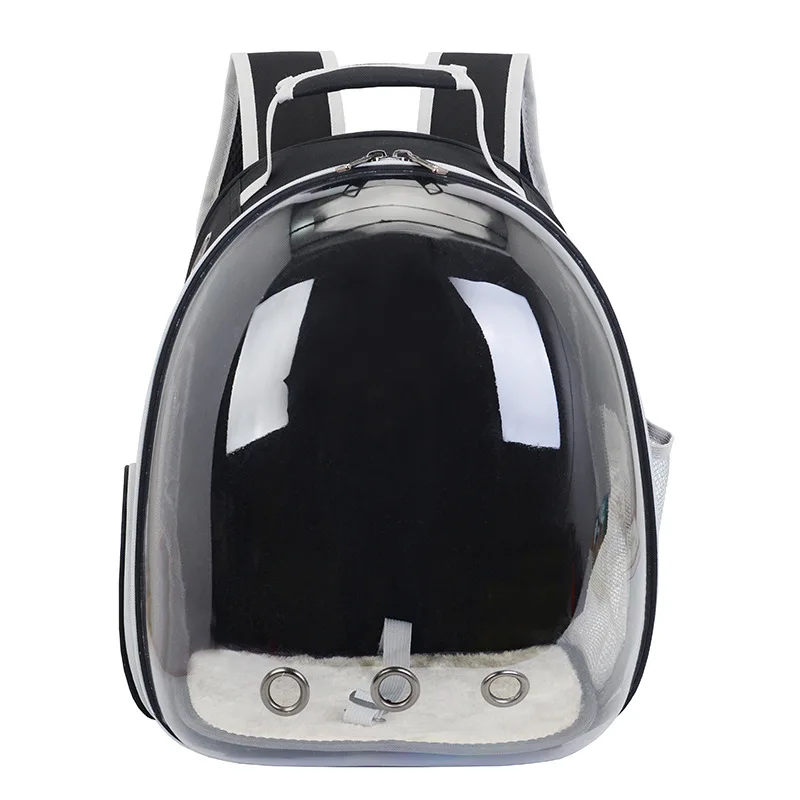 

Large Capacity Cat Backpack Portable Transparent Pet Bag Breathable Cat Travel Backpack Puppy Carrier Pet Products Black Cat Bag