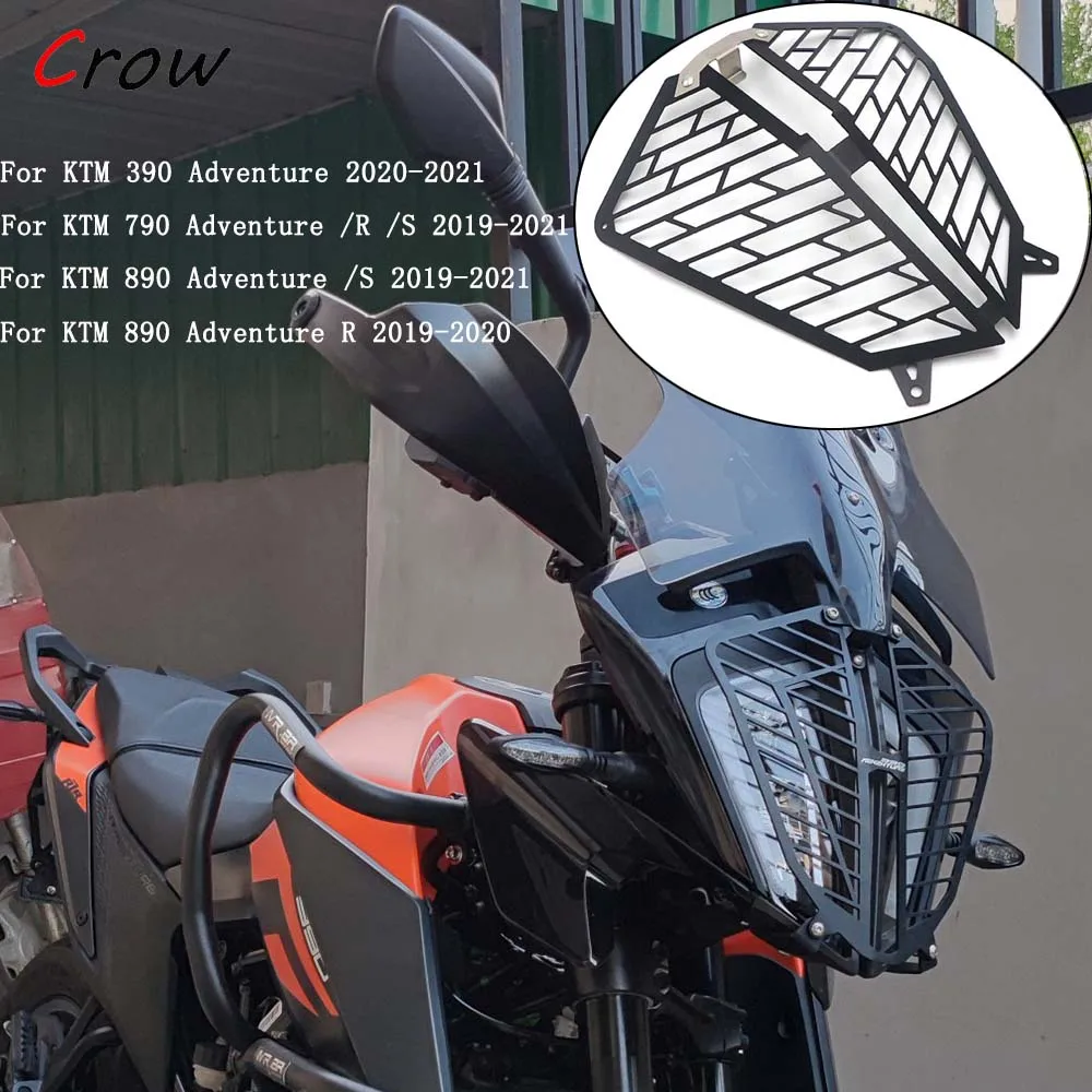 

Motorcycle Headlight Protector Guard Lense Cover Grill Headlight Cover Shield Protection For KTM 390 790 890 Adventure R S ADV