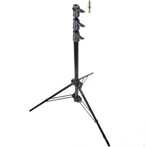 KUPO 090 Могутная подставка с защелкой, 277 см/9 футов, двойной приемник 5/8 дюйма (17,2 мм) со съемной подставкой для детской шпильки 121.