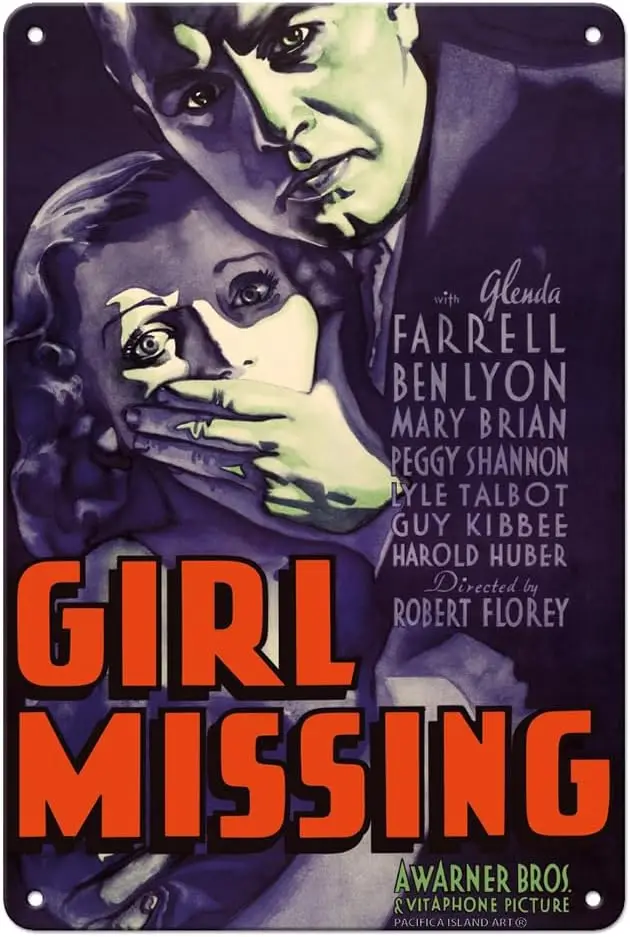 Girl Missing — Starring Glenda Farrell Ben Lyon Mary Brian винтажный постер фильма c.1933-8 x 12-дюймовый