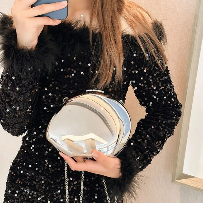 Дизайнерская акриловая сумка-клатч в форме ракушки Женская вечерняя сумка Милая