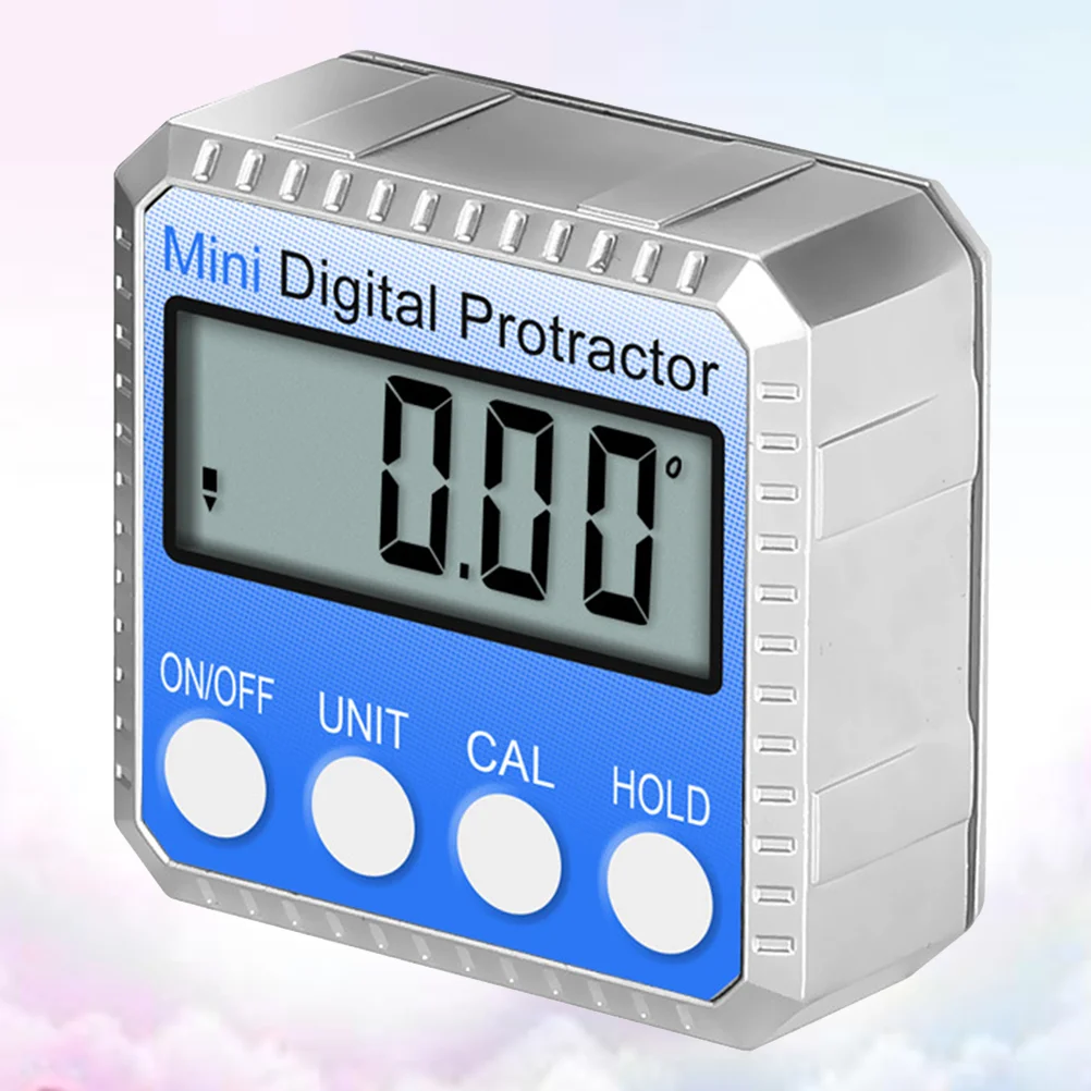 

1 Pc Protractor Digital Magnetic 360 Degree Zinc Alloy Inclinometer Meter Protractor Angle Gauge for Measuring