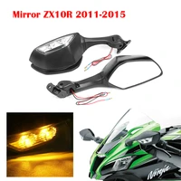 for kawasaki ninja zx10r zx 10r zx 10r 2011 2015 motorcycle foldable mirror led turn light signals rear view rearview mirrors