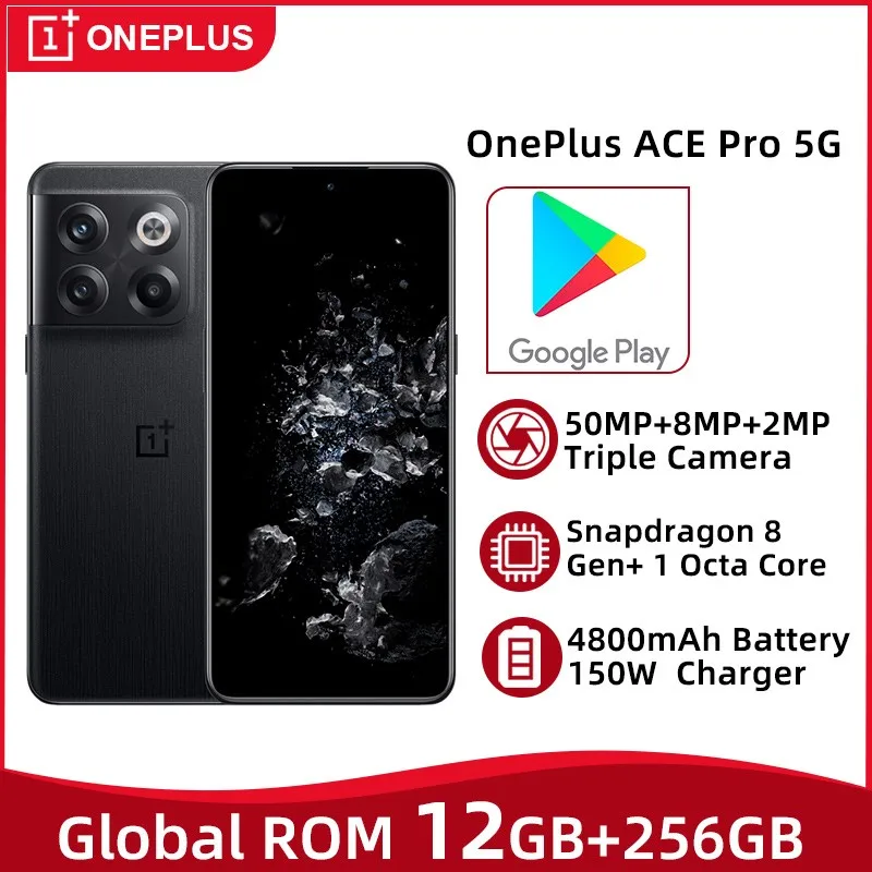 

Global ROM OnePlus ACE Pro 5G Snapdragon 8 Plus Gen 1 Octa Core 6.7'' 120Hz FHD+ Screen 50MP Triple Camera 4800mAh Battery 160 C