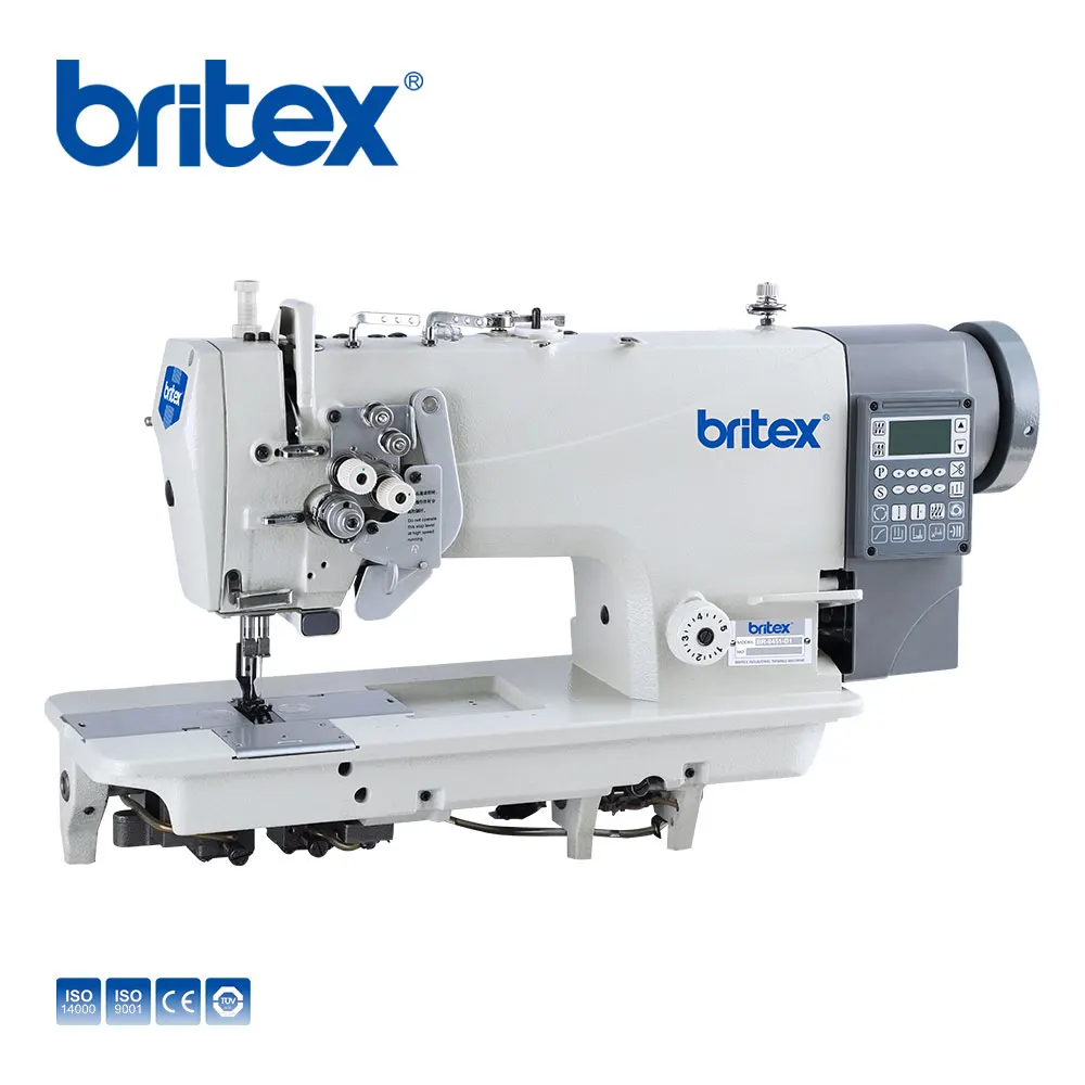 Фото Промышленная двухигольная швейная машина Britex BR-8451-D1 с прямым приводом, интегрированная, с раздельной иглой, по низкой цене №3