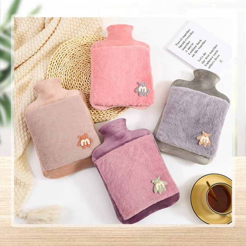 

Плюшевые грелки для рук, утолщенные бутылки для горячей воды из ПВХ, сумка для горячей воды, милые грелки для рук, 1000 мл, 2000 мл