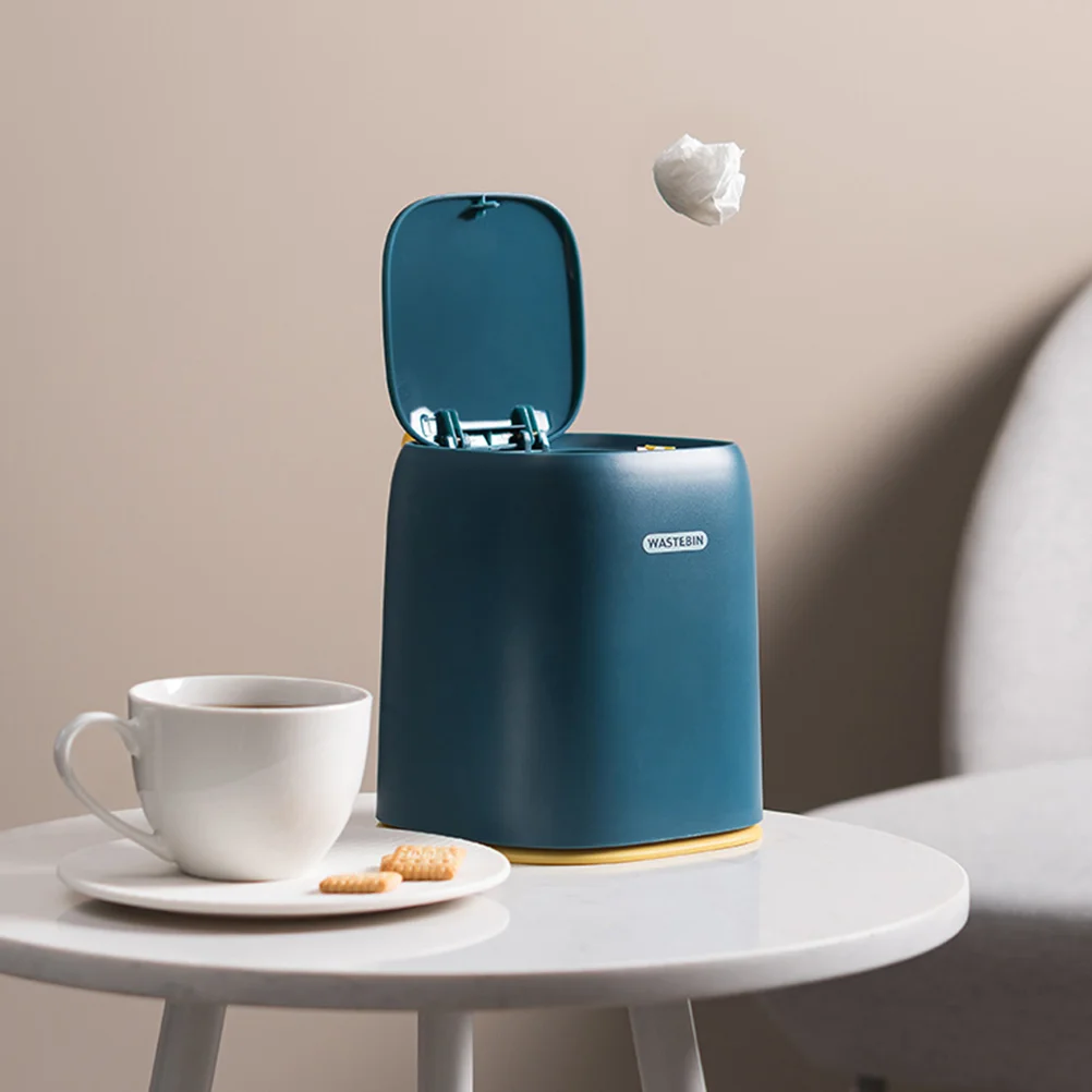 

Mini Garbage Bin Storage Box Trash Can Organizer for Office Use