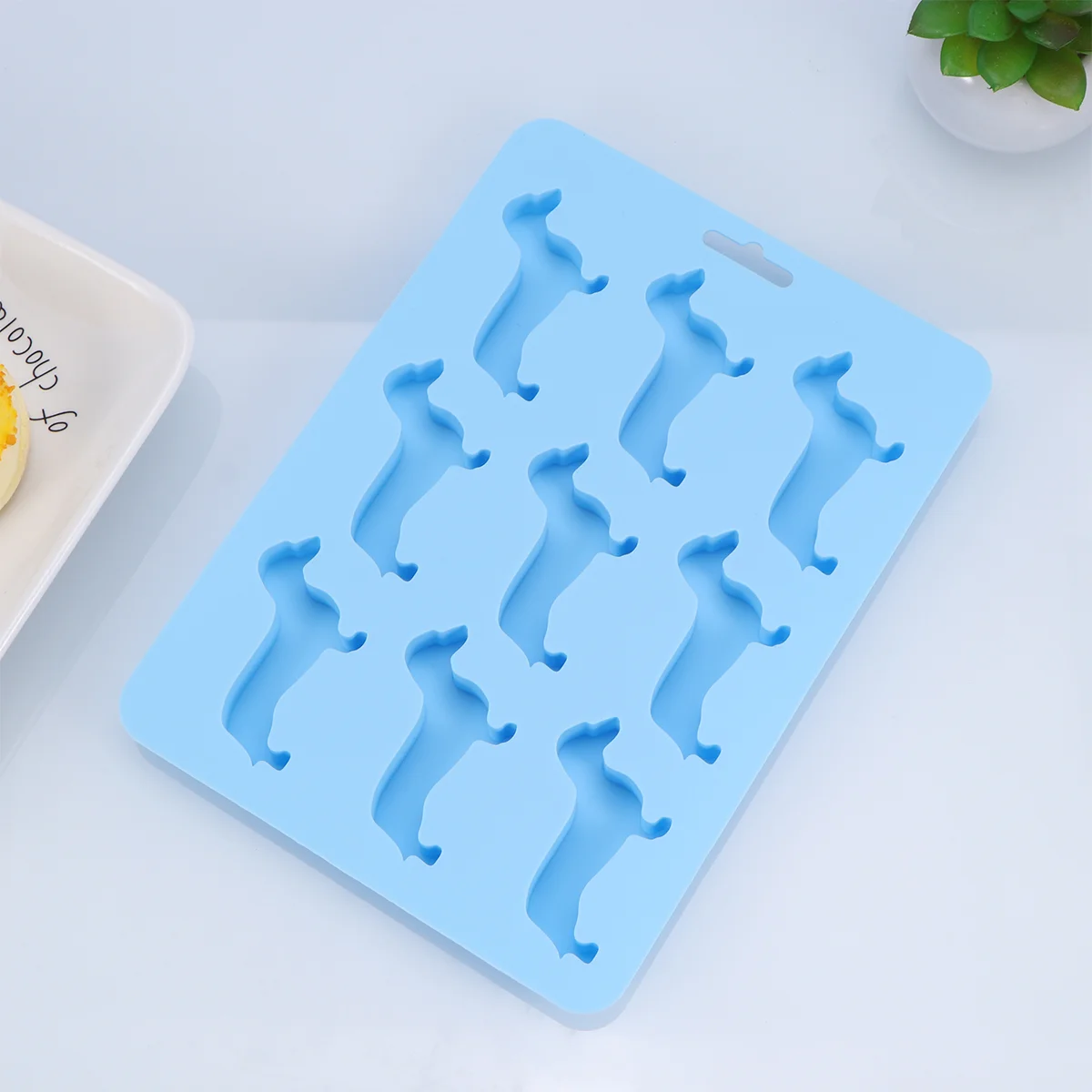 

Ice Cube Silicone Mold Tray Molds Diy Dog Trays Maker Baking Cartoon Candy Jelly Moulds Chocolate Dachshund Mould Gifts Pug
