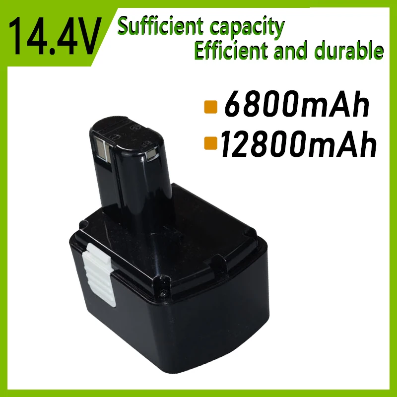 

14.4V 6800mAh 12800mAh Power Tools Rechargeable Battery for Hitachi EB1412S EB1414S EB1414 EB1426H EB1430 EB14S DS14DVF3 DV14DV