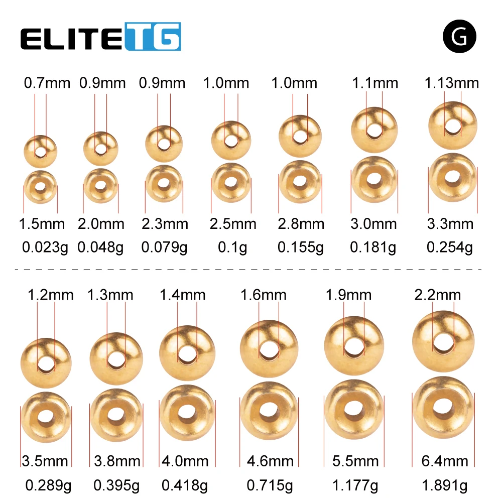 EliteTG 100 шт 1.5-3.5mm вольфрам головка - сырец муха сплав бисер спальный лотос ловильный