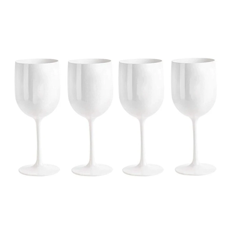 

4Pcs Legant And Unbreakable Wine Glasses, Plastic Wine Glasses, Very Shatterproof Wine Glasses