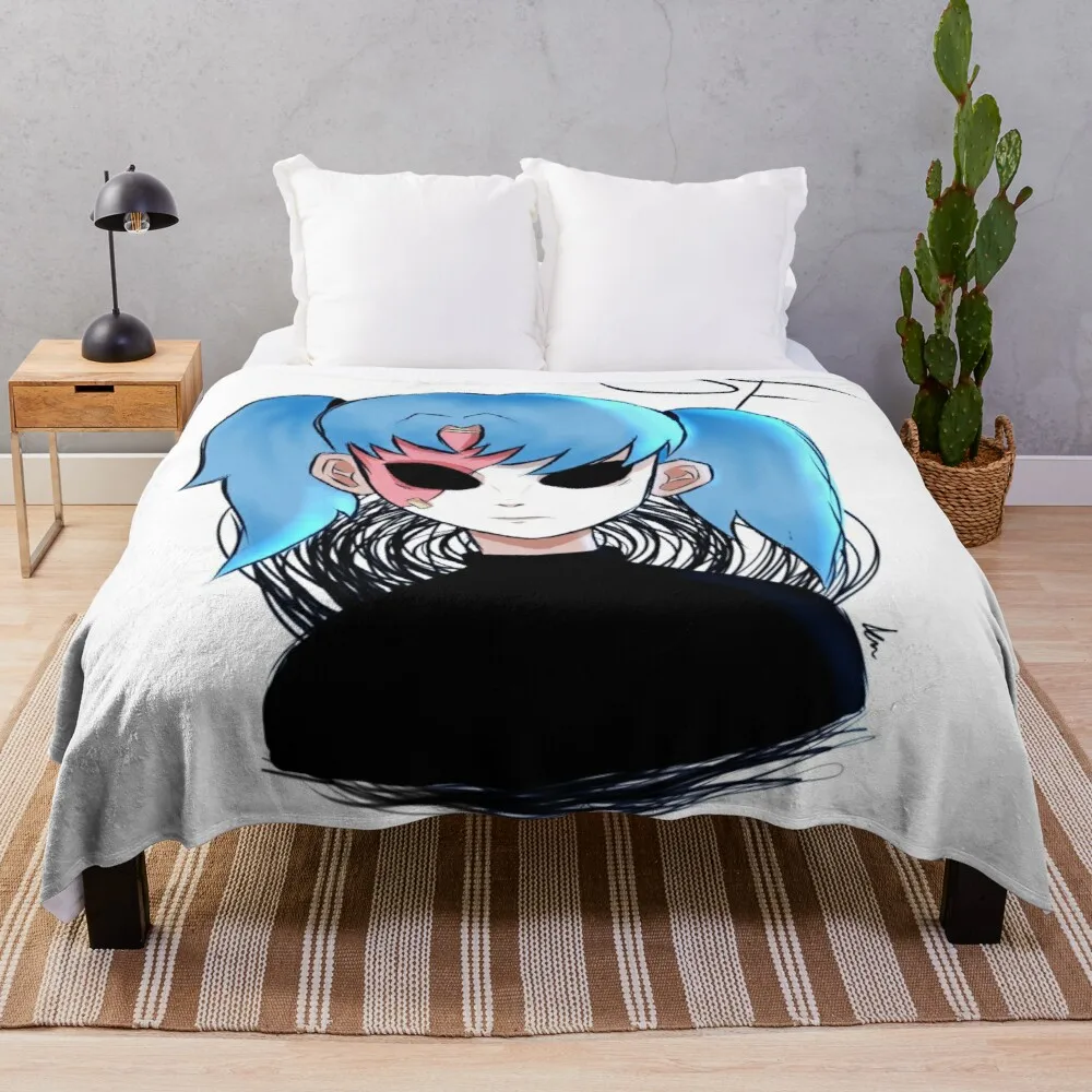 

Одеяло для украшения лица Салли, пушистое одеяло, двойное одеяло, декоративное диванное одеяло