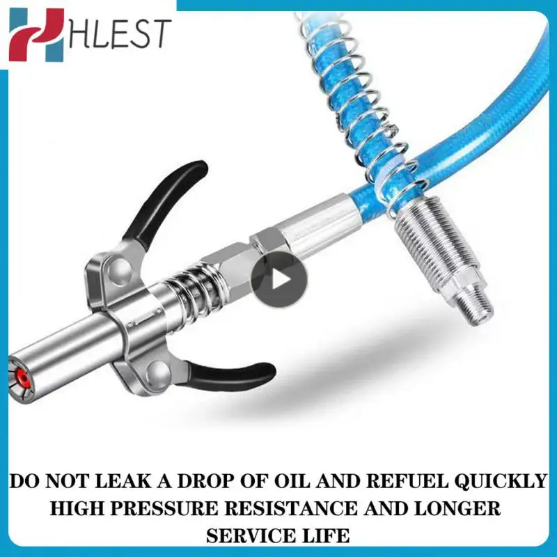 

Durable Grease Tool Coupler Double Handle Stainless Lubricant Tip Nozzle Portable Car Syringe Universal Car Accessories