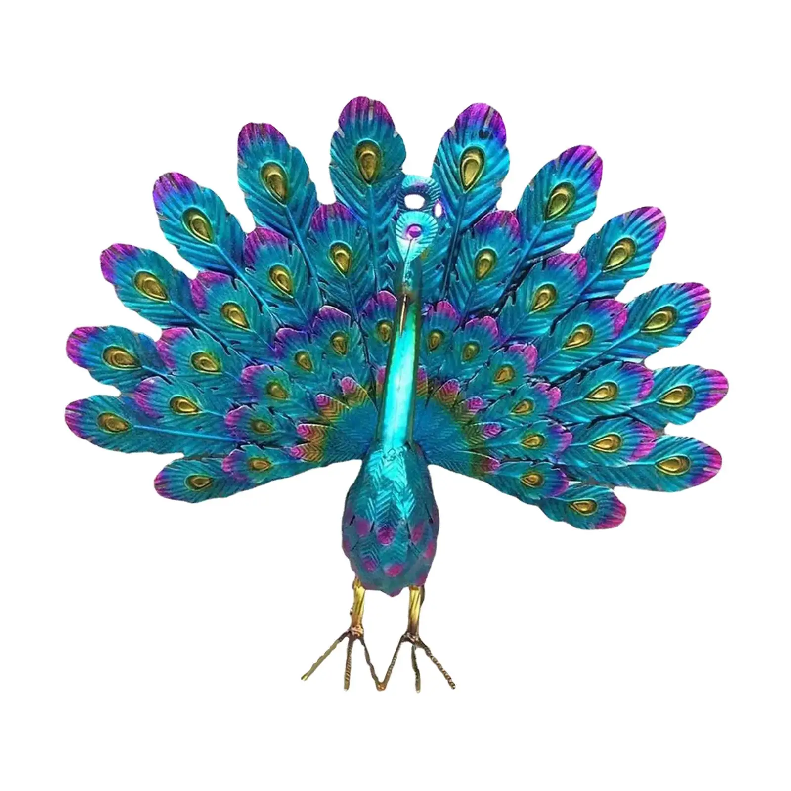 

Simulation Peacock Figurines Outdoor Decoration Metal Peacock Decor Peacock Decor for Yard Backgard Pond Swimming Pool Ornaments