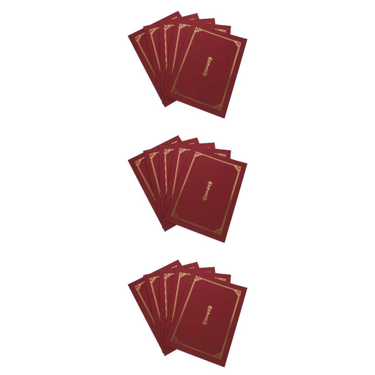 

15 Pcs Honor Degree Scroll Holder Gold Foil Border Cardstock Frames Shells Classic Protective Award Staff