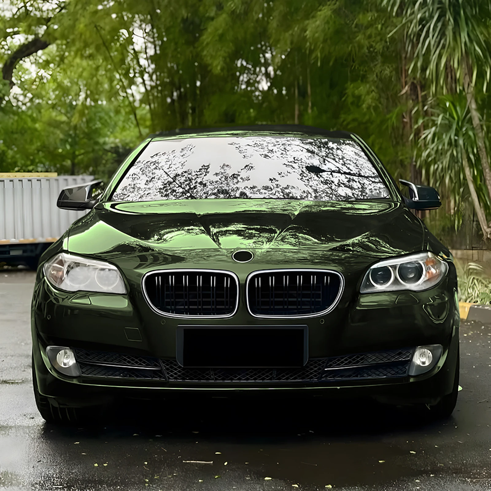 Фото Решетка радиатора с LED-подсветкой для BMW 5 серии F10 F11 520i 525i 528i 530i 535i 550i 11-17, верхняя сетка бампера/капота №2