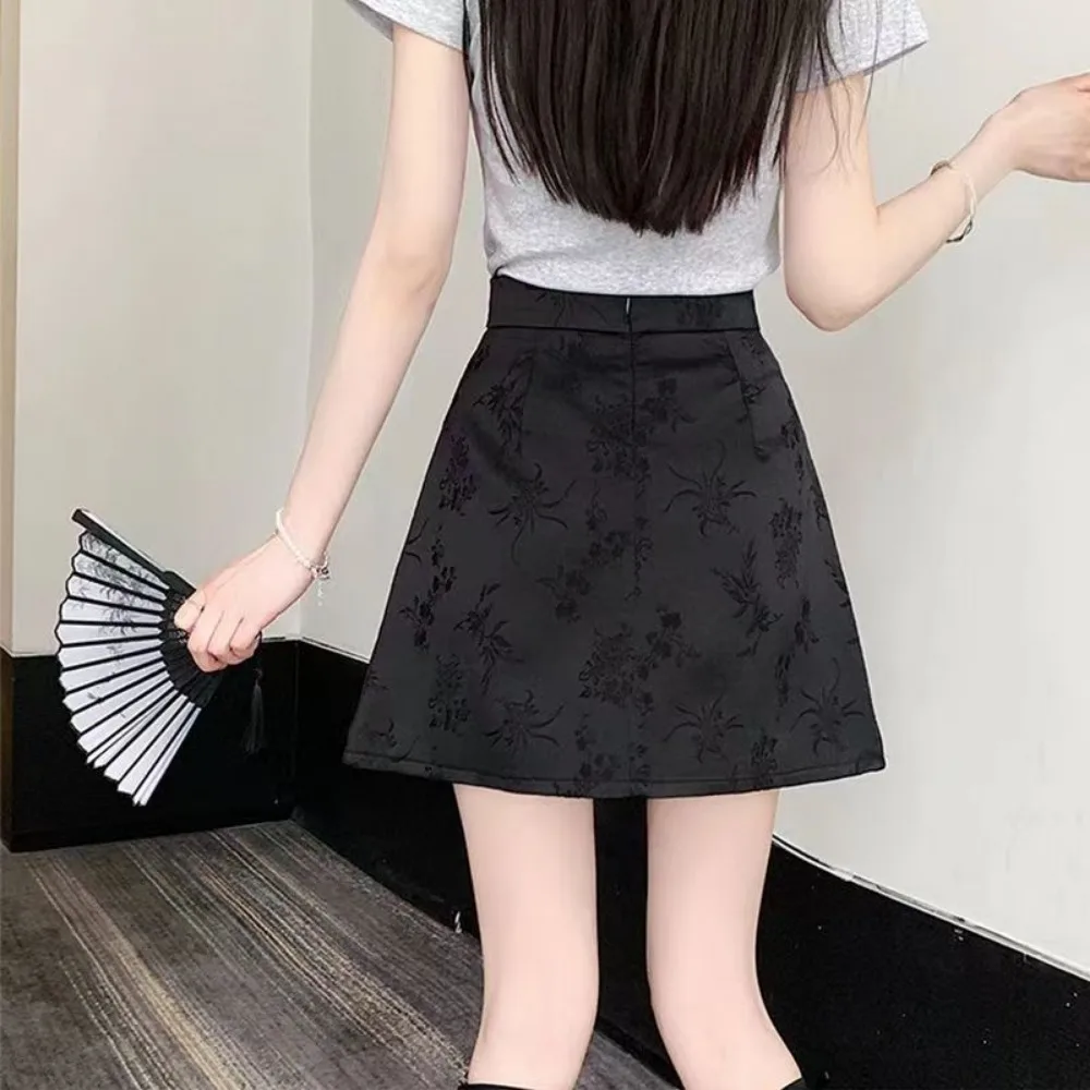 Черная бежевая мини-юбка с рисунком лошади короткая плиссированная юбка Mamianqun