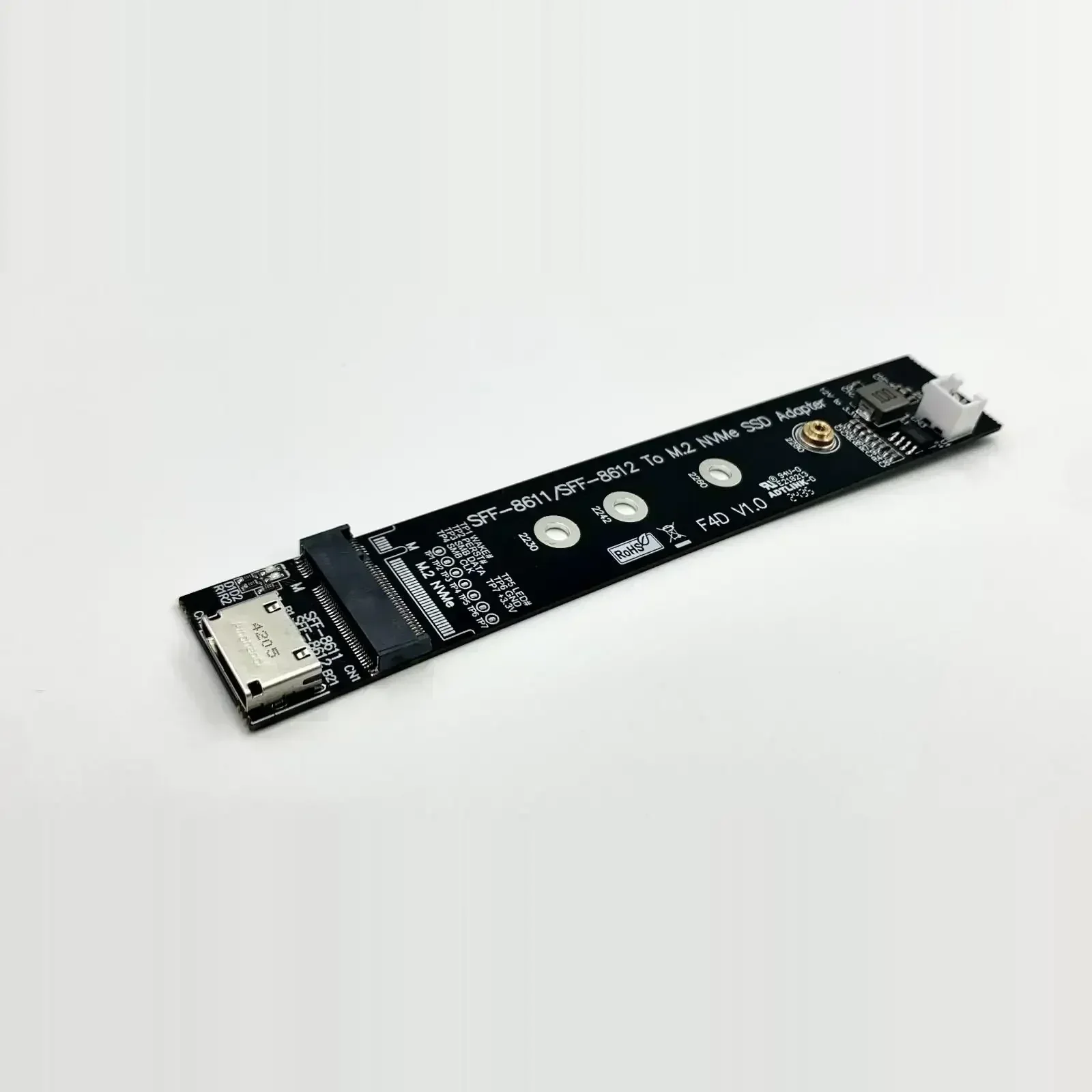 Фото PCIe 4,0 X4 64 Гбит/с OCuLink Внешняя видеокарта для ноутбука ATX GPU Аксессуары для док-станции M.2 NVMe к SFF-8612 Карта адаптера Oculink eGPU №4