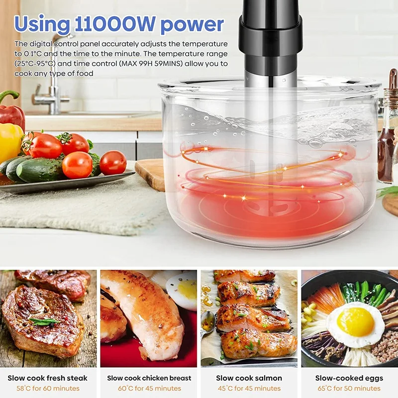 Прецизионная плита Sous Vide погружной циркулятор с цифровым интерфейсом 1100 Вт