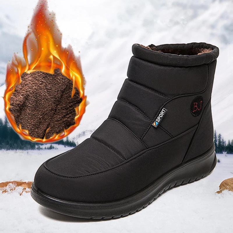 

Waterproof Women's Snow Boots 2022 Winter Thick Plush Warm Cotton Boots Women Plus Size Non-slip Platform Ankle Booties Ladies