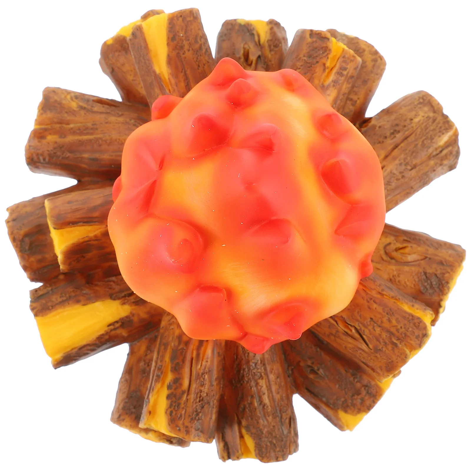 

3D Fake Campfire Centerpiece Led Night Light Decorative Artificial Fake Fireplace Cardboard Camping Party Decorations Torch